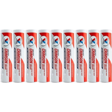 10 Pack VV70124 Multi Purpose Grease; Crimson; Red 14 Ounce Cartridge