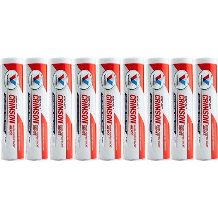 10 Pack VV70124 Multi Purpose Grease; Crimson; Red 14 Ounce Cartridge
