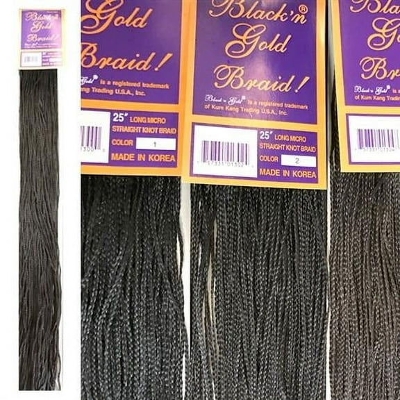 10 Pack Value Deal - 25in. Micro Straight Knot Braids #30/Gold