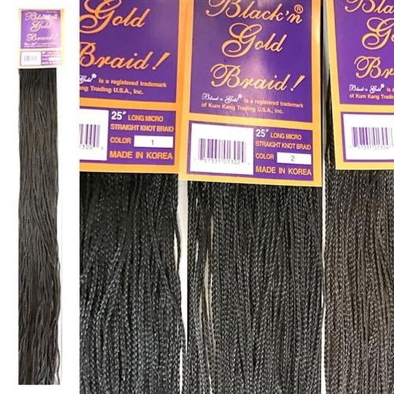 10 Pack Value Deal - 25in. Micro Straight Knot Braids #4/Gold