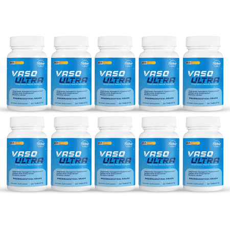10 Pack Vaso Ultra, extra strength endurance for men-60 Tablets x10