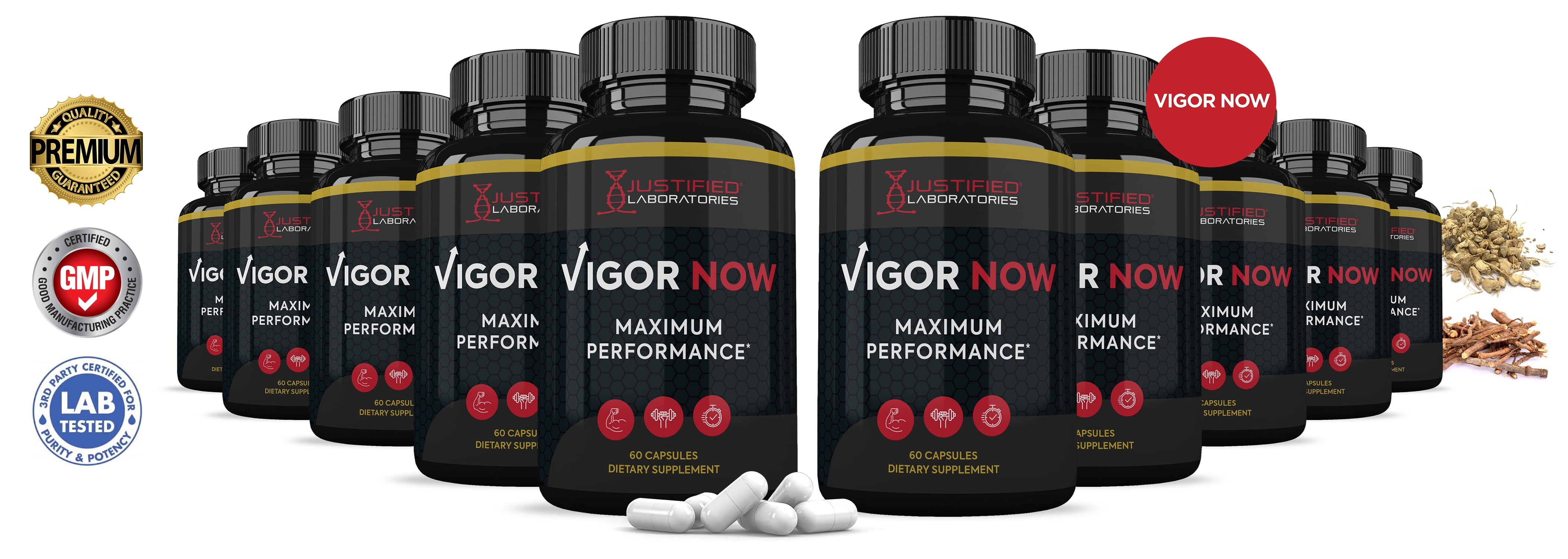 (10 Pack) Vigor Now Max Men’s Health Supplement 1600mg 600 Capsules - Vigor Health Testosterone And Weight Loss