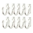 thumbnail image 1 of 10-Pack Vintage Hat Coat Hooks, Durable Metal Wall Mounted Single Hook Hangers For Hats, Keys, Jewelry & Towels, Rustic Furniture Bathroom Hooks With Screws for Bedroom Entryway(Silver,0.8x0.2"), 1 of 7