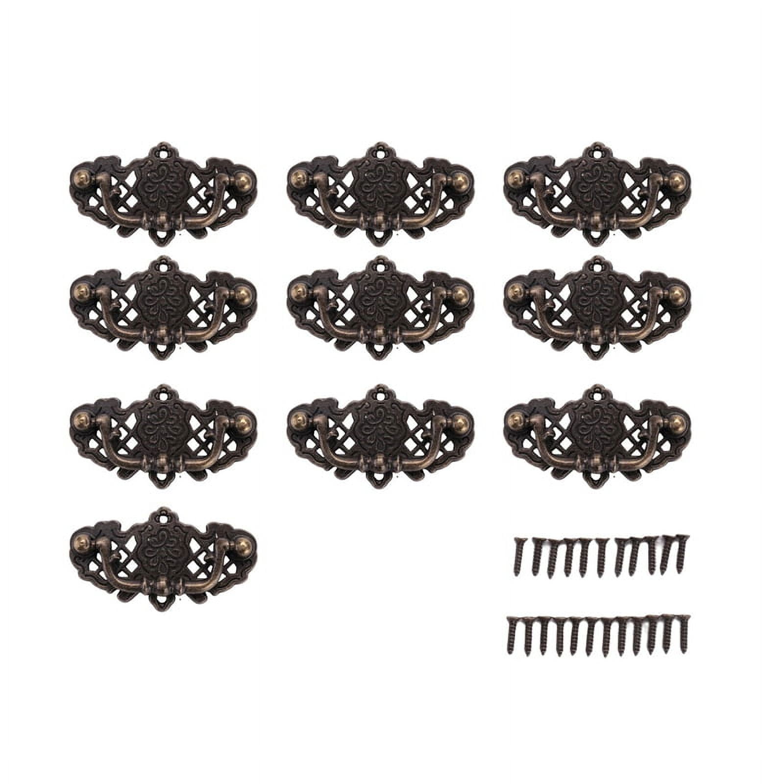 10 Pack Vintage Kitchen Pull Furniture Drop Pull Drawer Handles