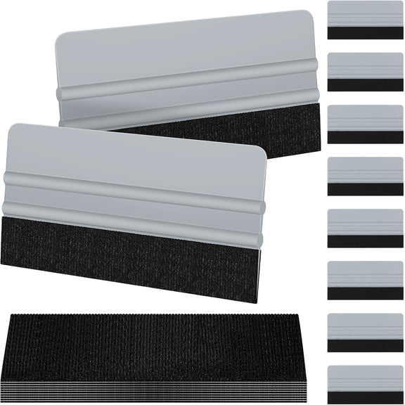 10 Pack Vinyl Wrap Squeegee Tool 6 Inch Felt Edge Squeegee