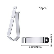 10-Pack Visor Clip for Garage Door Remote Opener Replacement Stainless Steel Hook for Car Sun Visor Clips Holder for Easy Installation and Secure Storage