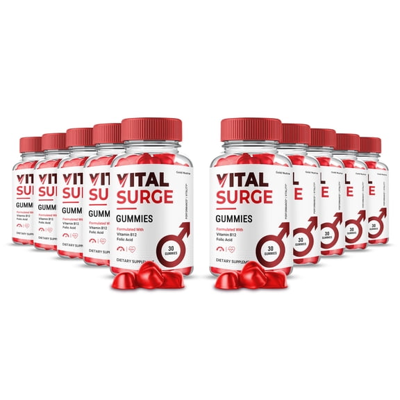(10 Pack) Vital Surge Gummies for Men, Maximum Strength Formula, Vital Surge for Men