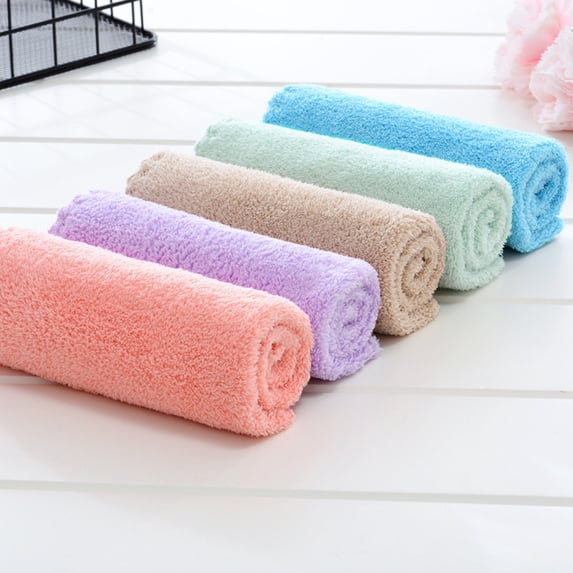 10 Pack Wash Cloths Soft Washcloths, Ultra Absorbent, Machine Washable Washcloths, Assorted Colors, Washcloth for Bathroom, Hote, Spa, Kitchen