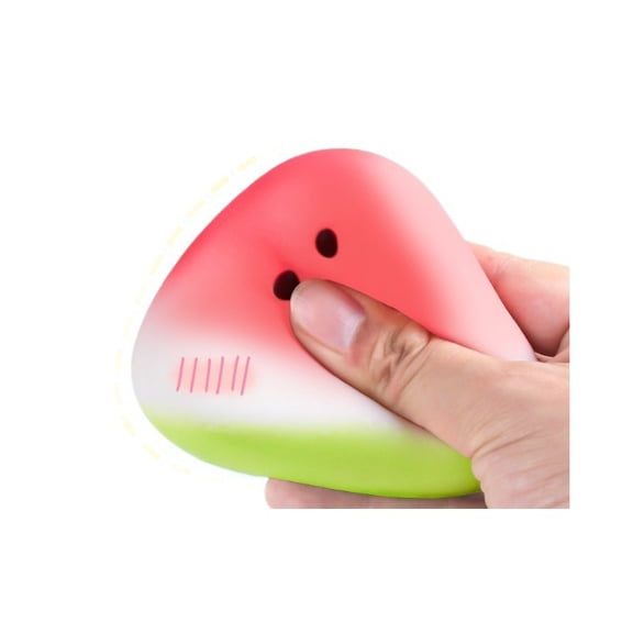 10 Pack Watermelon Squishy Stress Toys, Soft Slow Rise Squeeze Fidget Sensory Desk Toys, Cute Watermelon Slice Decompression Squishies for Stress Relief