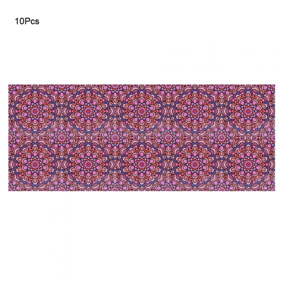 10-Pack Waterproof Non-Slip 10x10cm Kitchen & Bathroom Wall Tile Stickers, Decorative Floor Adhesives for Instant Room Makeover