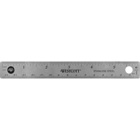 Westcott Stainless Steel Ruler, 10 Pack