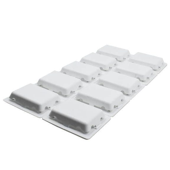 10-Pack White Weather Tight Self-Adhesive Vent