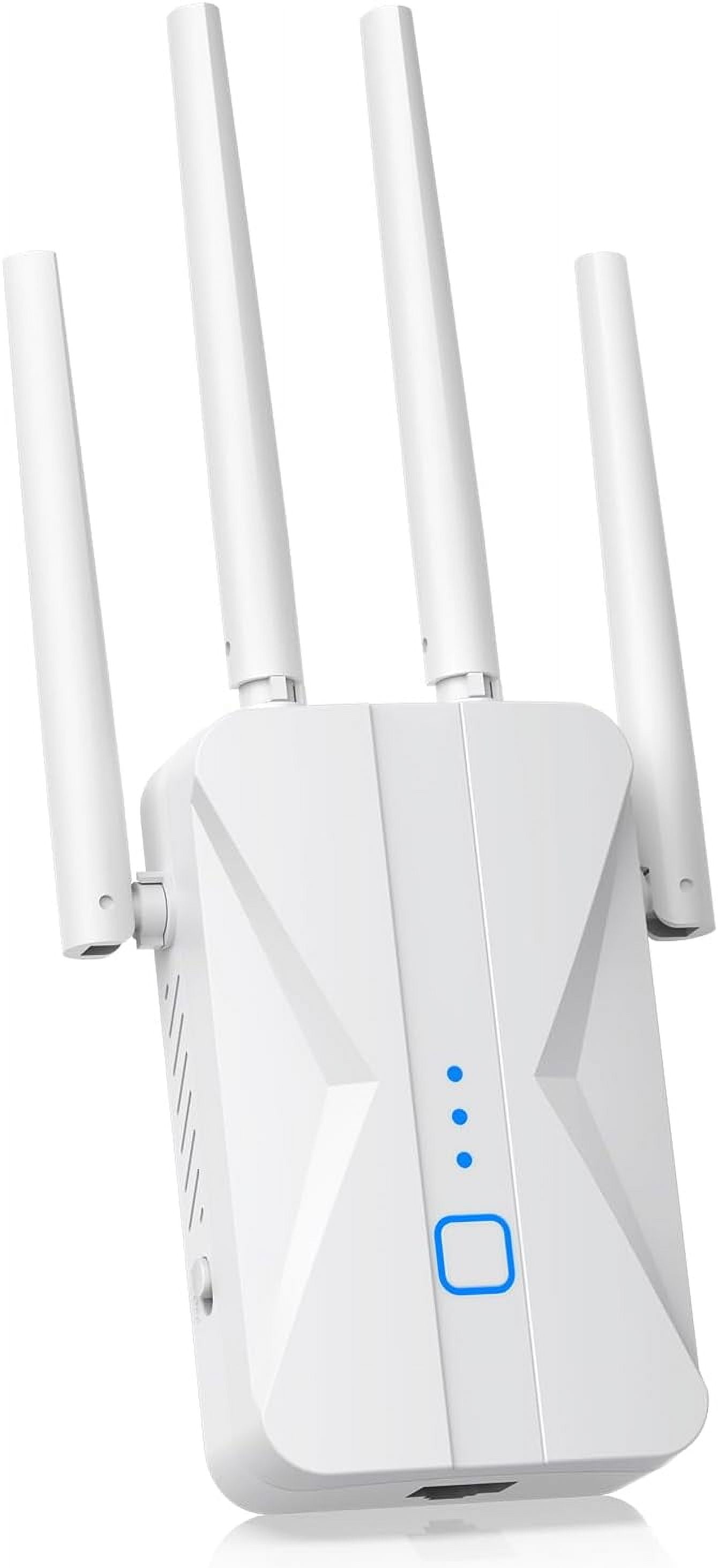 WiFi Extender Booster – Copertura Fino A 3000 Sq.ft, Supporta 45+ Dispositivi, 2.4 GHz, Modalità Repeater/AP/router, LAN