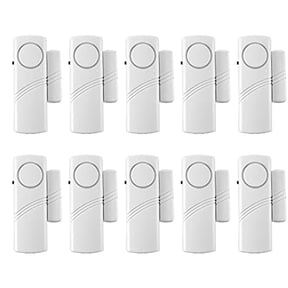 10 Pack Window & Door Alarm System - Home Security Sensors for Kids Safety,Bedroom,Garage,Apartment,Dorm,RV & Office