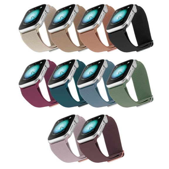 10-pack Woven Elastic Bands for the Apple Watch, Fits all Apple Watch Series and Sizes, Unisex