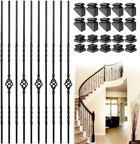 10 Pack Wrought Iron Balusters, 1/2