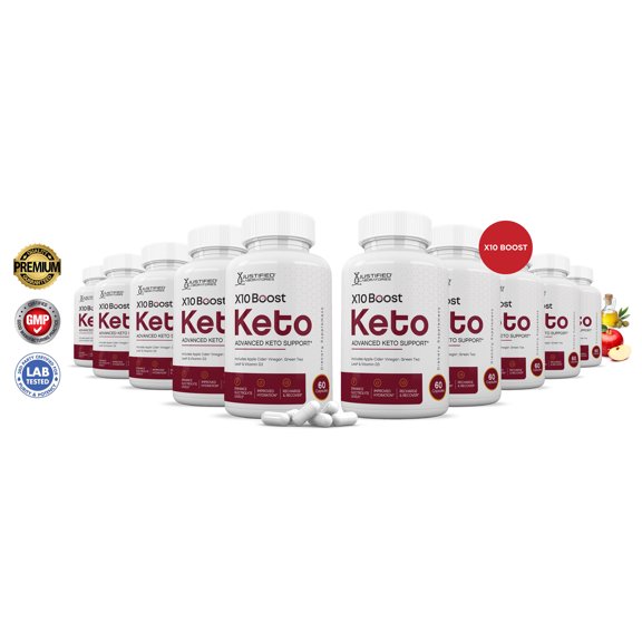 (10 Pack) X10 Boost Keto ACV Pills 1275mg Alternative to Gummies Dietary Supplement 600 Capsules