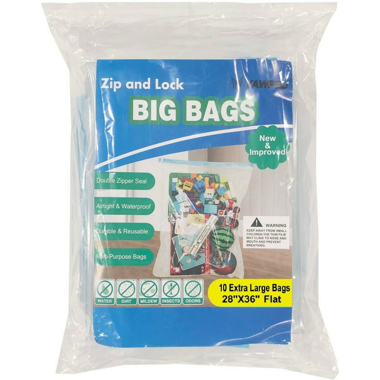 Ziploc Big Bag Double Zipper, 3 Jumbo Big Bags