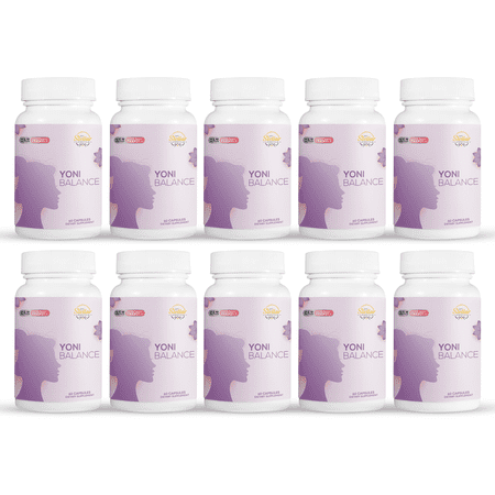 10 Pack Yoni Balance, for woman with vitamins and minerals-60 Capsules x10