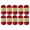 thumbnail image 1 of 10-Pack Yonkey Monkey Skein Tencel Yarn - 70% Bamboo, 30% Cotton (Ruby Red 9007), 1 of 3