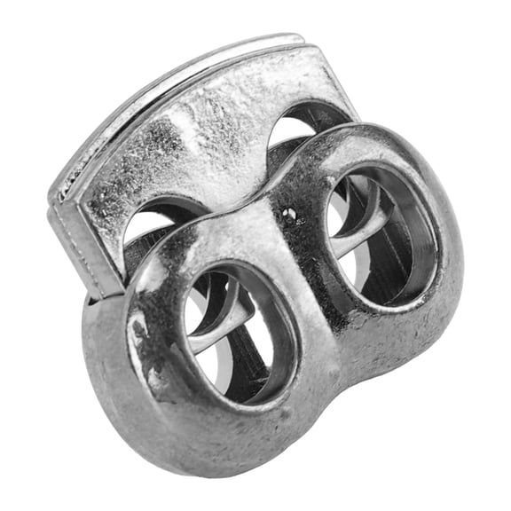10 Pack Zinc Alloy Spring Cord Lock Stopper Clamps for Drawstrings, Shoelaces & Backpacks - 25x20mm 10Pcs Drawstring Shoelaces Lace Locking End Tightener Zinc Alloy Spring Buckle