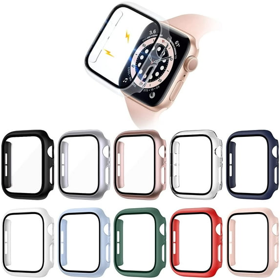 10 Pack ePacks for Apple Watch Case 42mm Series 3 2 Premium Hard PC TPU Thin Lightweight Protective Bumper Cover Protector for iWatch - Multi Colors