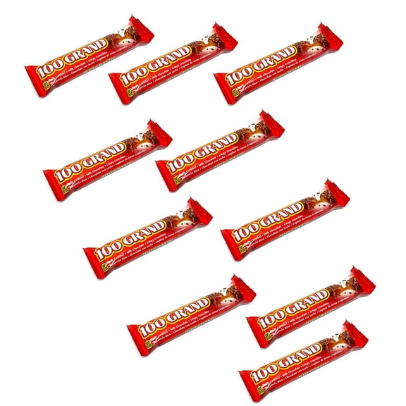 10 Pack of 100 Grand Bar - Tastes milk with chocolate | ( 1.5 Ounce ) a Bar | Buy from RADYAN