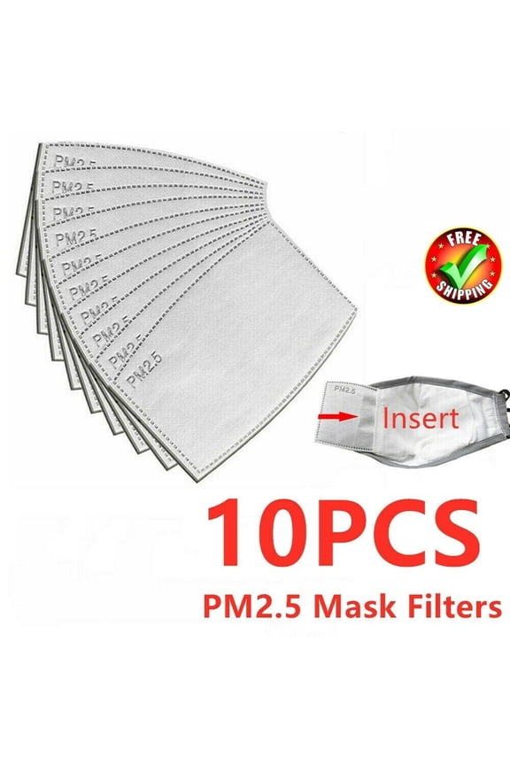 10 Pack of 5-Layers PM2.5 Activated Carbon Filter