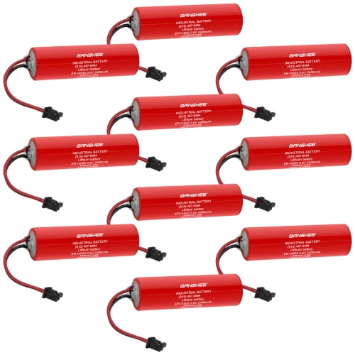 10 Pack of Banshee 3.6V Lithium Batteries, Replacement for Toshiba ER6VC119B