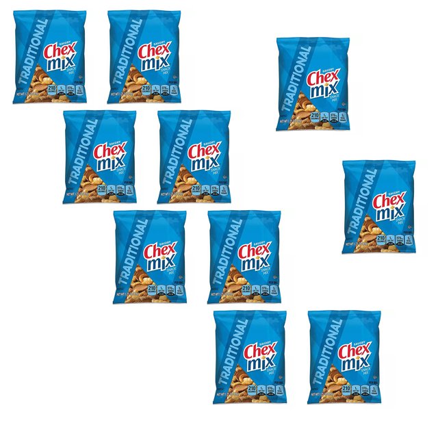 10 Pack of Chex Mix Traditional Savory Snack Mix & much more 1.75 oz