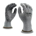 thumbnail image 1 of 10-Pack of Cordova 3716GXL Caliber Salt & Pepper 13-Gauge HPPE Shell Work Gloves, Gray Polyurethane Palm Coating, ANSI Cut Level A2, X-Large, 1 of 4
