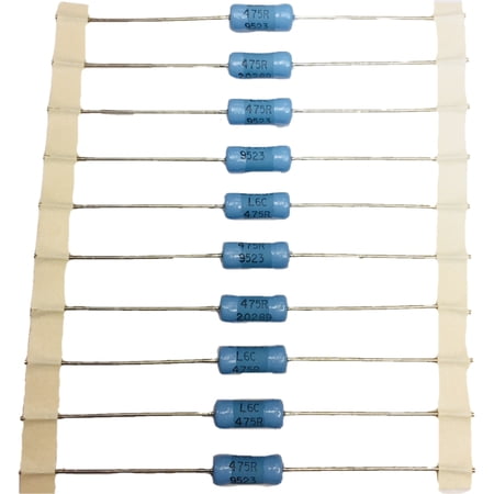 10 Pack of FP2 475 1% (KS20289L6C) FP Series Metal Film Resistors Through Hole 2watts 475ohms 1% FP0002475RF