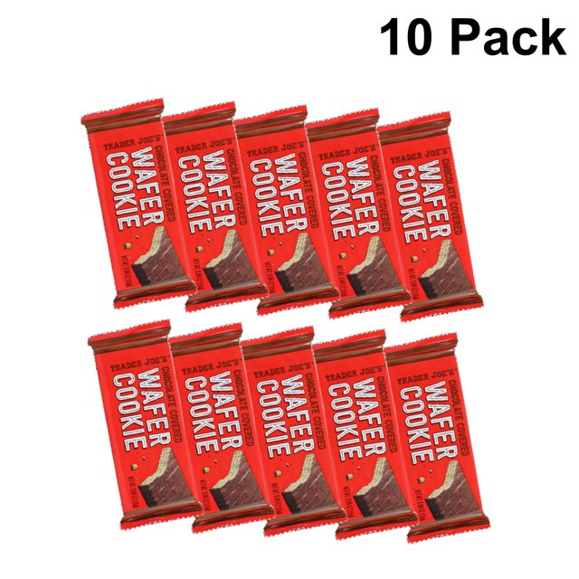 10 Pack of Trader Joe’s Chocolate Covered Wafer Cookie 1.94 Oz Buy