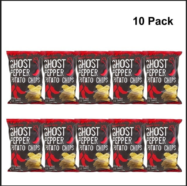 10 Pack of Trader Joe’s Ghost Pepper Potato Chips 7 Oz