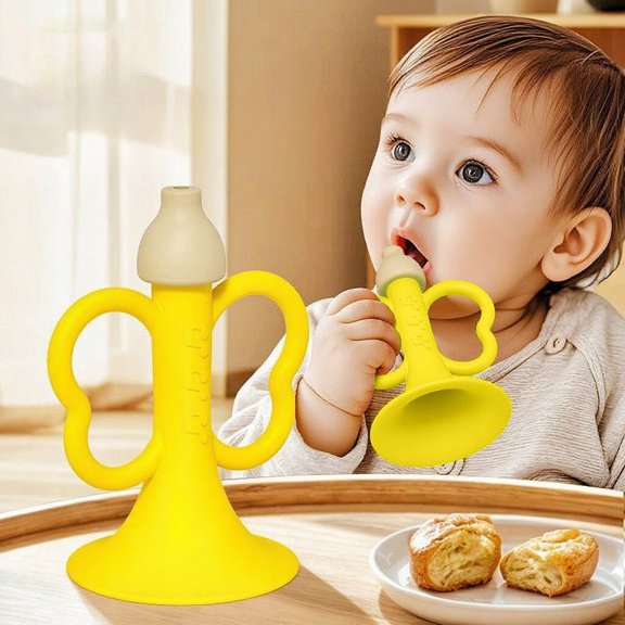 10 Pack s Toy Trumpet Babies Musical Instrument Blowing Horn Silica Gel Friendly Material Safe Smooths Edges Promote Lungs Capacity And Auditory Training