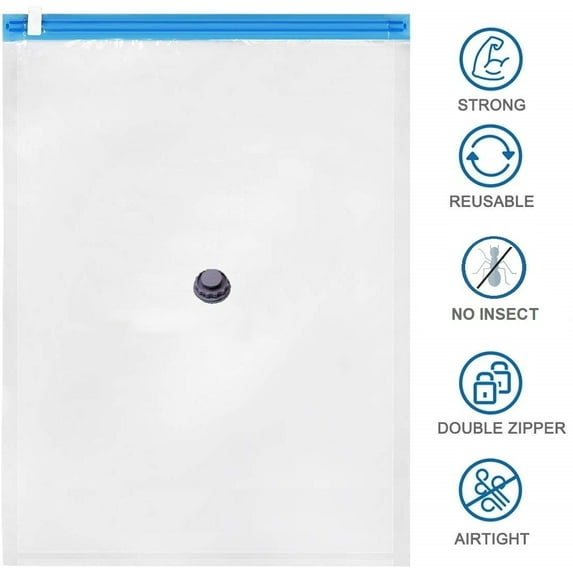 10 Pack x6 XL Super Jumbo Vacuum Space Saver Storage Bag + x4 Travel Bag for Wardrobes and Closets