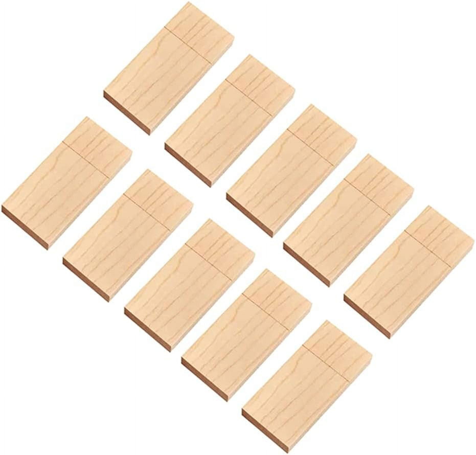 10 Pack2.0 2GB USB Flash Drive Storage Stick,Wood USB Disk Memory Stick (2GB, Maple Wood)