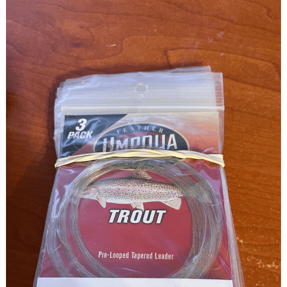 10 Packages Umpqua Trout leaders 3 pack 9 foot 7X 30 Total Leaders