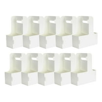 10 Packaging Boxes - 10Pcs Kraft Paperboard Cup Holder 2 Cup Disposable Drink for with Handle Portable Drink Caddy Cup Take Out Cup To Go Coffee Cup Holder