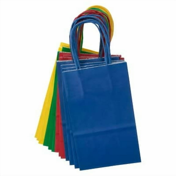 8 Packs: 13 ct. (104 total) Small Primary Color Gift Bags by Celebrate It