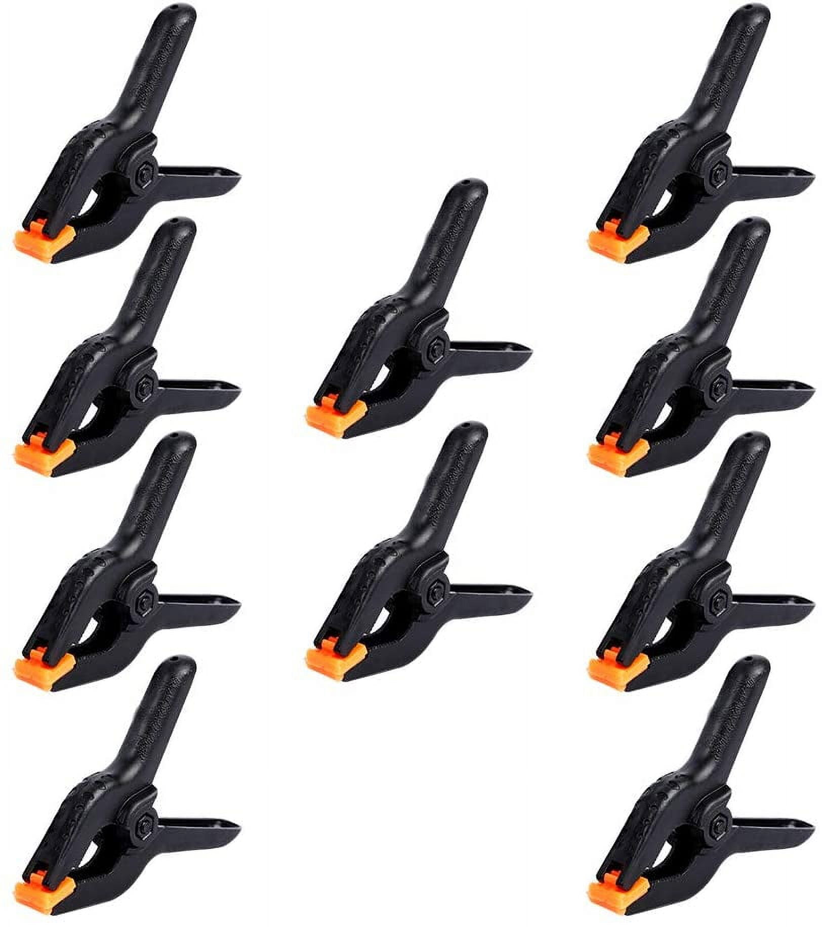10 Packs of 3.5 inch Professional Plastic Small Spring Clamps Heavy ...