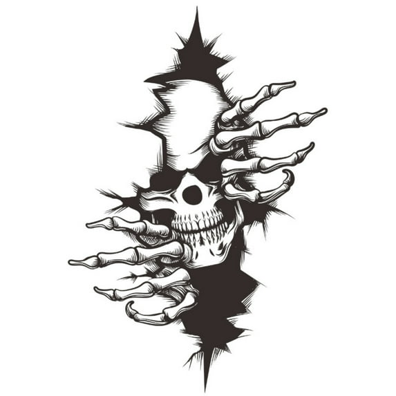 10 Packs 3D Halloween Wall Decals, Ghost Hand Halloween Wall Stickers Halloween Floor Decals Removable, Scary Wall Decals Sticker Decorations for Bedroom, Halloween Wall Window Stickers Clings