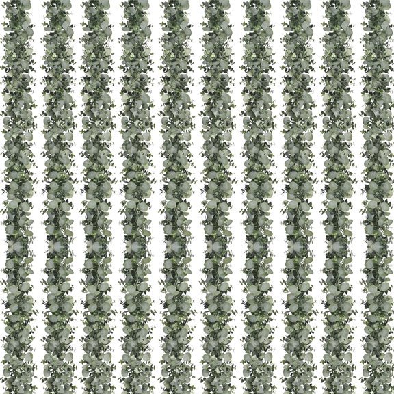 10 Packs 6 Foot Artificial Eucalyptus Garland Grey Green