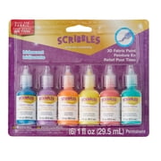 Scribbles Iridescent 3D Fabric Paint, 10 Packs 6 ct. 60 total