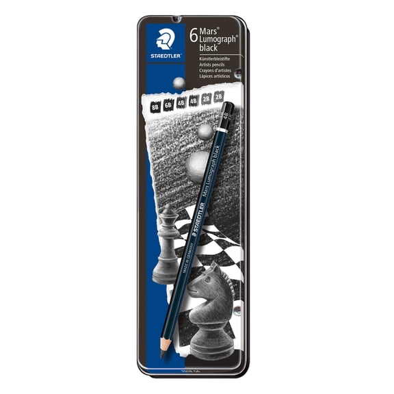Staedtler Mars Lumograph Black Pencil Set, 10 Packs: 6 ct. (60 total)