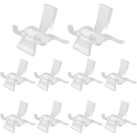 10 Packs Acrylic Display Holder and Easel Stands for Crystal, Geodes, Rocks, Minerals, Agate, Fossil, Coral, Gemstone (Small)