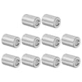 thumbnail image 1 of 10 Packs Aluminum Spacer 5mm Bore 10mm OD, 16mm Length Screw Standoff Bushing Plain Finish Round Spacer, 1 of 5