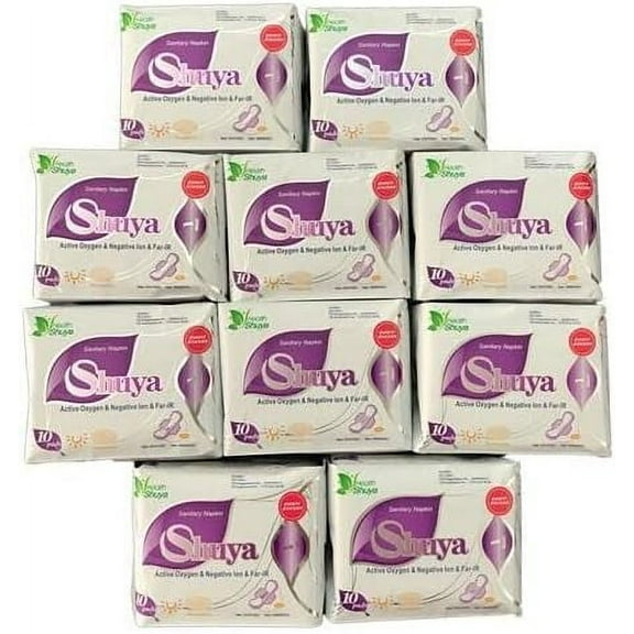 10 Packs Anion Sanitary Pads Daytime use Feminine Hygiene Product Cotton Sanitary Napkin Health Shuya Anion Panty Liner