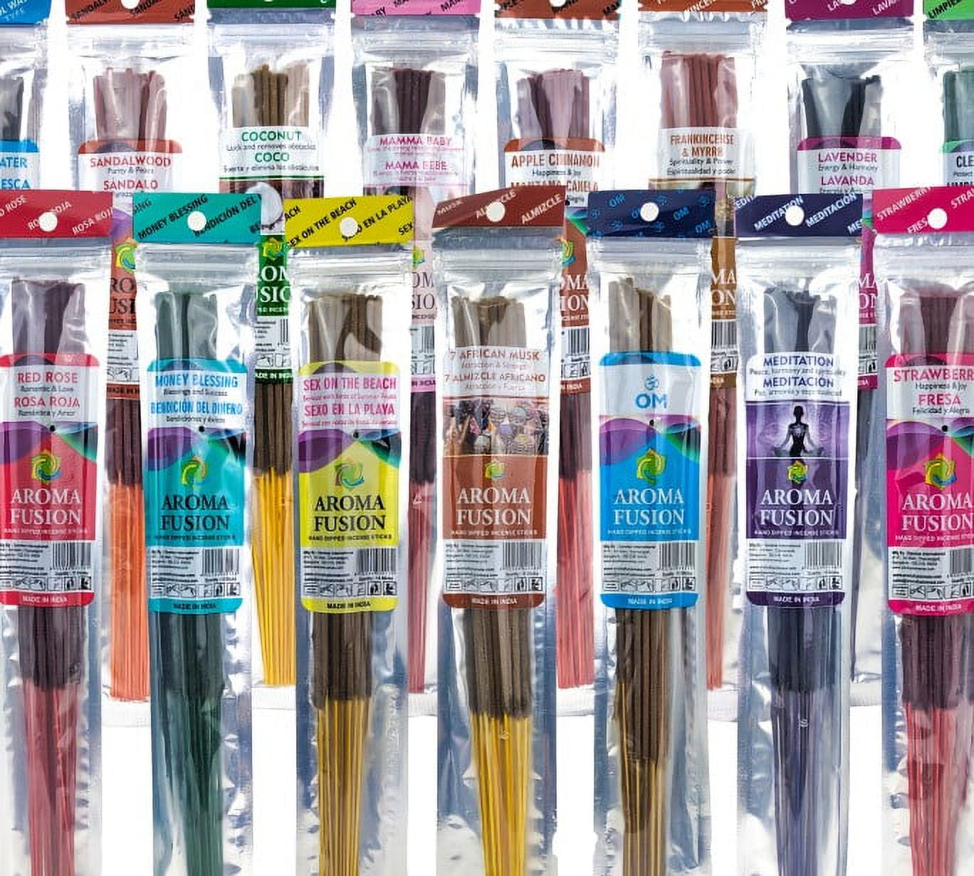 10 Packs Assorted Aroma Fusion 11" Incense Sticks