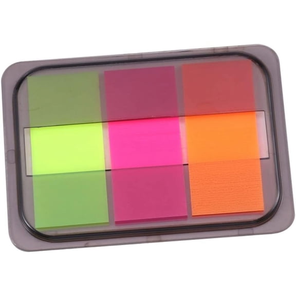 10 Packs Colored Tabs Label Neon Lights Neon Tabs Color Page Markers Sticky Neon Notes Boxed Student Neon Sticky Tabs